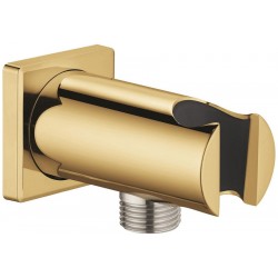 Shower holder Fixed With Outlet elbow material: Brass, color: Gold surface: Glossy Shower holders