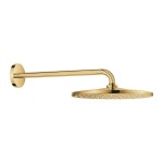 Shower head Wall-mounted 31x31 material: ABS, style: 1 spray, color: Gold surface: Glossy Overhead showers