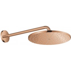 Κεφαλή ντους επίτοιχος τύπος 31x31 από ABS 1 ροής 310, με βραχίονα 42,2cm, Warm Sunset, χρώμα: Ροζ Χρυσό επιφάνεια: Γυαλιστερή Κεφαλές ντους