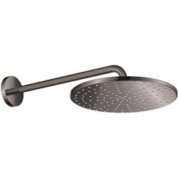 Shower head Wall-mounted 31x31 material: ABS, style: 1 spray 310, color: Grey surface: Glossy Overhead showers