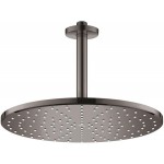 Κεφαλή ντους οροφής 31x31 από ABS 1 ροής 310, με βραχίονα 14,2cm, Hard Graphite, χρώμα: Γκρι επιφάνεια: Γυαλιστερή Κεφαλές ντους