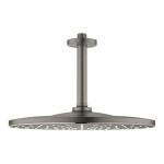 Shower head Ceiling-mounted 31x31 material: ABS, style: 1 spray, color: Grey surface: Brushed Overhead showers