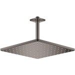 Shower head Ceiling-mounted 31x31 material: Brass, style: 1 spray, color: Grey surface: Glossy Overhead showers