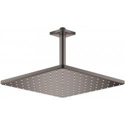 Κεφαλή ντους οροφής 31x31 από ορείχαλκο 1 ροής 310, με βραχίονα 14,2cm, Hard Graphite, χρώμα: Γκρι επιφάνεια: Γυαλιστερή Κεφαλές ντους