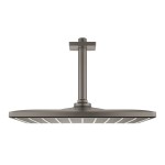 Κεφαλή ντους οροφής 31x31 από ορείχαλκο 1 ροής 310, με βραχίονα, 14,2cm Brushed Hard Graphite, χρώμα: Γκρι επιφάνεια: Βουρτσισμένη Κεφαλές ντους