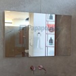 Έπιπλο μπάνιου κομπλέ με νιπτήρα, 99x45x50 από ξύλο συνθετικό επίτοιχου τύπου & καθρέφτης με περιμετρικό φωτισμό Led, με 2 συρτάρια & 1 ντουλάπι, (χρώμα 9300), χρώμα: Ξύλο Καρυδιά Έπιπλα μπάνιου κομπλέ