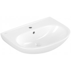 Νιπτήρας επίτοιχος 60x46 White Alpin με 1 γούρνα με οπή στη μέση με υπερχείλιση / χωρίς κολώνα από πορσελάνη, χρώμα: Λευκό επιφάνεια: Γυαλιστερή Επίτοιχοι