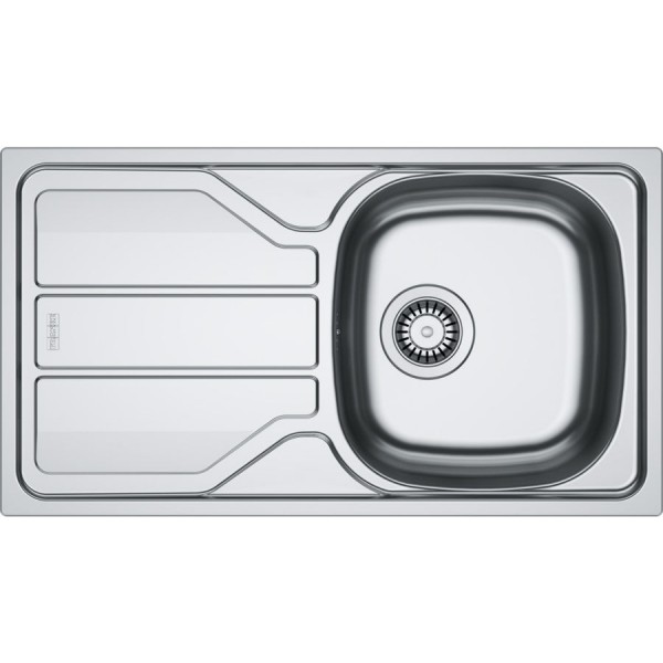 Νεροχύτης ανοξείδωτος 78x43,5 από inox επιφάνεια: Λεία ματ με πάγκο αριστερά / με πάγκο δεξιά ένθετος 1 γούρνα αντιστρεφόμενος, χρώμα: Χρωμέ Ανοξείδωτοι