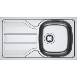 Νεροχύτης ανοξείδωτος 78x43,5 από inox επιφάνεια: Λεία ματ με πάγκο αριστερά / με πάγκο δεξιά ένθετος 1 γούρνα αντιστρεφόμενος, χρώμα: Χρωμέ Ανοξείδωτοι