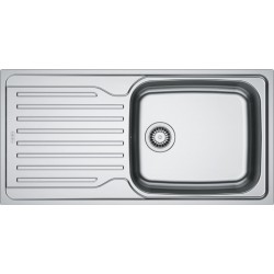 Νεροχύτης ανοξείδωτος 100x50 από inox επιφάνεια: Λεία ματ με πάγκο αριστερά / με πάγκο δεξιά ένθετος 1 γούρνα αντιστρεφόμενος, χρώμα: Χρωμέ Ανοξείδωτοι