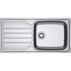 Sink Stainless (Steel) 100x50 material: Inox surface: Matt left / right nested 1 bowl, color: Chrome Stainless steel