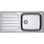Sink Stainless (Steel) 100x50 material: Inox surface: Matt left / right nested 1 bowl, color: Chrome Stainless steel