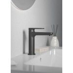 Wash basin tap Deck-mounted material: Brass mixer Without waste Μ size Η16,7cm, CoolStart Matt Black, color: Black surface: Matt Deck-mounted Wash basin tap Deck-mounted material: Brass mixer Without waste Μ size Η16,7cm, CoolStart Matt Black, color: Black surface: Matt Deck-mounted