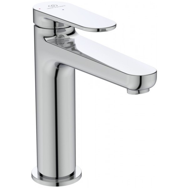 Wash basin tap Deck-mounted material: Brass mixer With pop-up waste set Μ size, color: Chrome surface: Glossy Deck-mounted