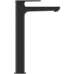 Wash basin tap Deck-mounted for free-standing washbasin material: Brass mixer With pop-up waste set, color: Black surface: Matt Deck-mounted Wash basin tap Deck-mounted for free-standing washbasin material: Brass mixer With pop-up waste set, color: Black surface: Matt Deck-mounted