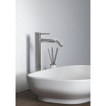 Wash basin tap Deck-mounted for free-standing washbasin material: Brass mixer Without waste Blue Start, color: Chrome surface: Glossy Deck-mounted Wash basin tap Deck-mounted for free-standing washbasin material: Brass mixer Without waste Blue Start, color: Chrome surface: Glossy Deck-mounted