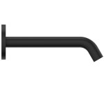 Spout (Nozzle) 18cm Wall-mounted material: Brass, color: Black surface: Matt Bath spouts