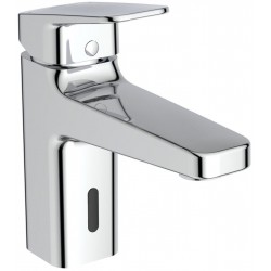 Wash basin tap Deck-mounted electronic material: Brass With pop-up waste set Μ size, color: Chrome surface: Glossy Deck-mounted