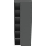 Στήλη επίπλου μπάνιου 60x30x160 από λάκα Matt Anthracite, χρώμα: Γκρι Σκούρο Στήλες επίπλου μπάνιου Στήλη επίπλου μπάνιου 60x30x160 από λάκα Matt Anthracite, χρώμα: Γκρι Σκούρο Στήλες επίπλου μπάνιου