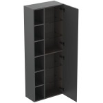 Στήλη επίπλου μπάνιου 60x30x160 από λάκα Matt Anthracite, χρώμα: Γκρι Σκούρο Στήλες επίπλου μπάνιου Στήλη επίπλου μπάνιου 60x30x160 από λάκα Matt Anthracite, χρώμα: Γκρι Σκούρο Στήλες επίπλου μπάνιου