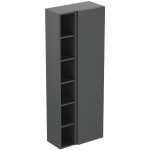 Column cabinet 60x30x160 material: Lacquer, color: Dark Grey Columns