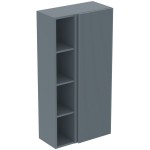 Στήλη επίπλου μπάνιου 60x30x120 από λάκα Ribbed Matt ashblue, χρώμα: Γκρι Στήλες επίπλου μπάνιου Στήλη επίπλου μπάνιου 60x30x120 από λάκα Ribbed Matt ashblue, χρώμα: Γκρι Στήλες επίπλου μπάνιου