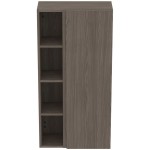 Στήλη επίπλου μπάνιου 60x30x120 από ξύλο συνθετικό Dark Elm, χρώμα: Ξύλο Καρυδιά Στήλες επίπλου μπάνιου