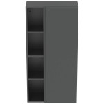Column cabinet 60x30x120 material: Lacquer, color: Dark Grey