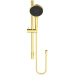 Βέργα ντους 60cm από ορείχαλκο Brushed Gold με τηλέφωνο & σπιράλ, χρώμα: Χρυσό επιφάνεια: Βουρτσισμένη