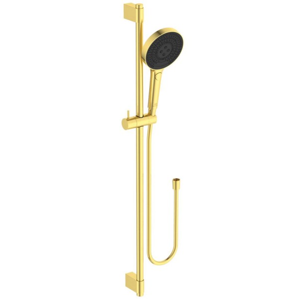 Βέργα ντους 90cm από ορείχαλκο 3 λειτουργιών, Idealflex 1,75m, brushed gold με τηλέφωνο & σπιράλ, χρώμα: Χρυσό επιφάνεια: Βουρτσισμένη Βέργες ντους Βέργα ντους 90cm από ορείχαλκο 3 λειτουργιών, Idealflex 1,75m, brushed gold με τηλέφωνο & σπιράλ, χρώμα: Χρυσό επιφάνεια: Βουρτσισμένη Βέργες ντους