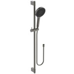 Βέργα ντους 90cm από ορείχαλκο 3 λειτουργιών, Idealflex 1,75m, magnetic grey με τηλέφωνο & σπιράλ, χρώμα: Γκρι επιφάνεια: Βουρτσισμένη Βέργες ντους Βέργα ντους 90cm από ορείχαλκο 3 λειτουργιών, Idealflex 1,75m, magnetic grey με τηλέφωνο & σπιράλ, χρώμα: Γκρι επιφάνεια: Βουρτσισμένη Βέργες ντους