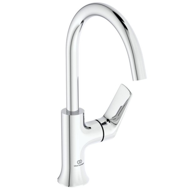 Wash basin tap Deck-mounted L size material: Brass mixer Without waste, color: Chrome surface: Glossy Deck-mounted Wash basin tap Deck-mounted L size material: Brass mixer Without waste, color: Chrome surface: Glossy Deck-mounted