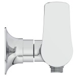 Shower tap Wall-mounted exposed material: Brass mixer without hand shower, hose and holder, color: Chrome surface: Glossy Wall-mouned exposed Shower tap Wall-mounted exposed material: Brass mixer without hand shower, hose and holder, color: Chrome surface: Glossy Wall-mouned exposed