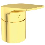 Μπαταρία μπανιέρας επικαθήμενη κομπλέ από ορείχαλκο 3 οπών, Brushed Gold, χρώμα: Χρυσό επιφάνεια: Βουρτσισμένη Επικαθήμενες