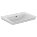 Washbasin for furniture 66x47 material: Porcelain With one hole With overflow, color: White surface: Glossy Furniture basins Washbasin for furniture 66x47 material: Porcelain With one hole With overflow, color: White surface: Glossy Furniture basins