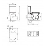 Καζανάκι χαμηλής πίεσης (ΧΠ), χρώμα: Λευκό Χαμηλής πίεσης