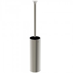 Brush (broom) material: Brass Wall-mounted, color: Chrome surface: Brushed Toilet brush holders