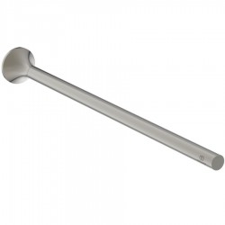 Towel 43,2cm Perpendicular material: Brass single, color: Chrome surface: Brushed Towel rails