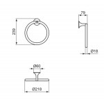 Κρίκος κλειστός από ορείχαλκο, χρώμα: Γκρι Magnetic Grey επιφάνεια: Βουρτσισμένη Κρίκος κλειστός από ορείχαλκο, χρώμα: Γκρι Magnetic Grey επιφάνεια: Βουρτσισμένη Κρίκοι