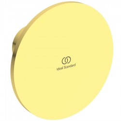 Άγκιστρο από ορείχαλκο μονό Φ8cm, brushed gold, χρώμα: Χρυσό επιφάνεια: Βουρτσισμένη