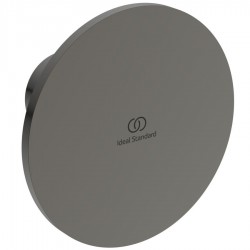 Άγκιστρο από ορείχαλκο μονό Φ8cm, Magnetic Grey, χρώμα: Γκρι επιφάνεια: Βουρτσισμένη