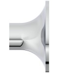 Hook Flat wall mounted material: Brass single, color: Chrome surface: Glossy Hooks