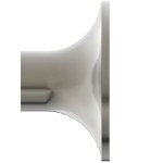 Hook Flat wall mounted material: Brass single, color: Chrome surface: Brushed Hook Flat wall mounted material: Brass single, color: Chrome surface: Brushed