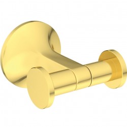 Άγκιστρο από ορείχαλκο διπλό Brushed gold, χρώμα: Χρυσό επιφάνεια: Βουρτσισμένη Άγκιστρα