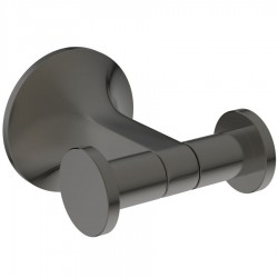 Άγκιστρο από ορείχαλκο διπλό Magnetic Grey, χρώμα: Γκρι επιφάνεια: Βουρτσισμένη Άγκιστρα
