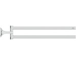 Towel 45cm Folding double material: Brass, color: Chrome surface: Glossy Towel rails