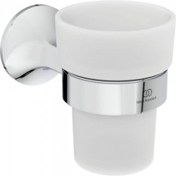 Cupholder material: Brass Wall-mounted, color: Chrome surface: Glossy