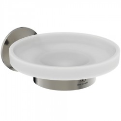 Σαπουνοθήκη από ορείχαλκο επίτοιχος τύπος Silver storm, χρώμα: Χρωμέ επιφάνεια: Βουρτσισμένη Σαπουνοθήκες