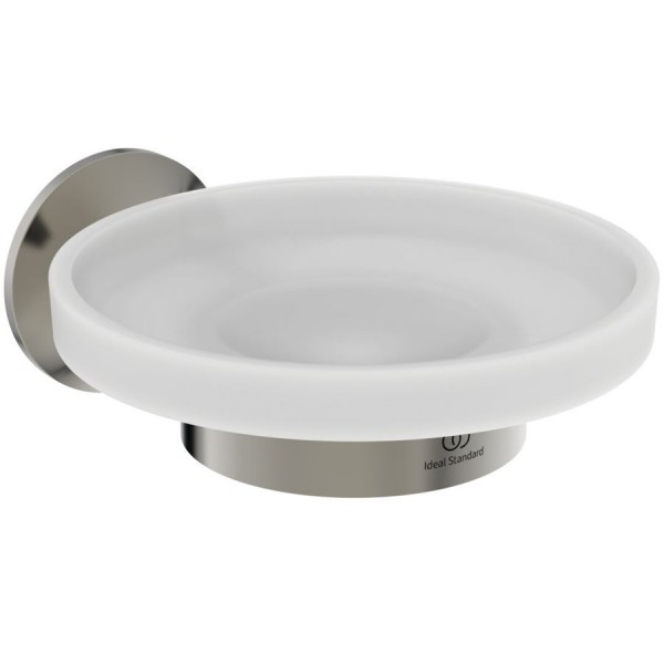 Σαπουνοθήκη από ορείχαλκο επίτοιχος τύπος Silver storm, χρώμα: Χρωμέ επιφάνεια: Βουρτσισμένη Σαπουνοθήκες