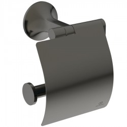 Χαρτοθήκη σκεπαστή από ορείχαλκο Magnetic Grey, χρώμα: Γκρι επιφάνεια: Βουρτσισμένη Χαρτοθήκες